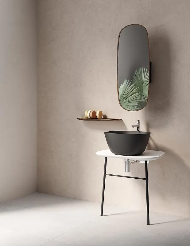 7811B483-0016 Plural Раковина-чаша 45 см высокая черная матовая VITRA — фото 1, Раковины накладные