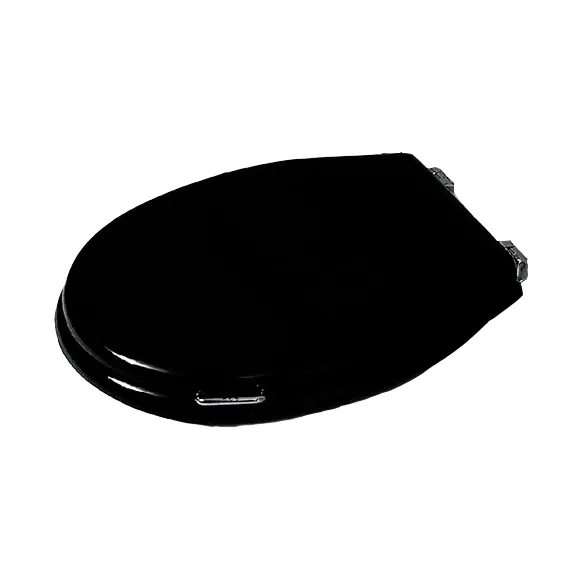 Сиденье с крышкой SIMAS LANTE с микролифтом цвет черный LA006.NE — фото 1, Сиденья для унитаза