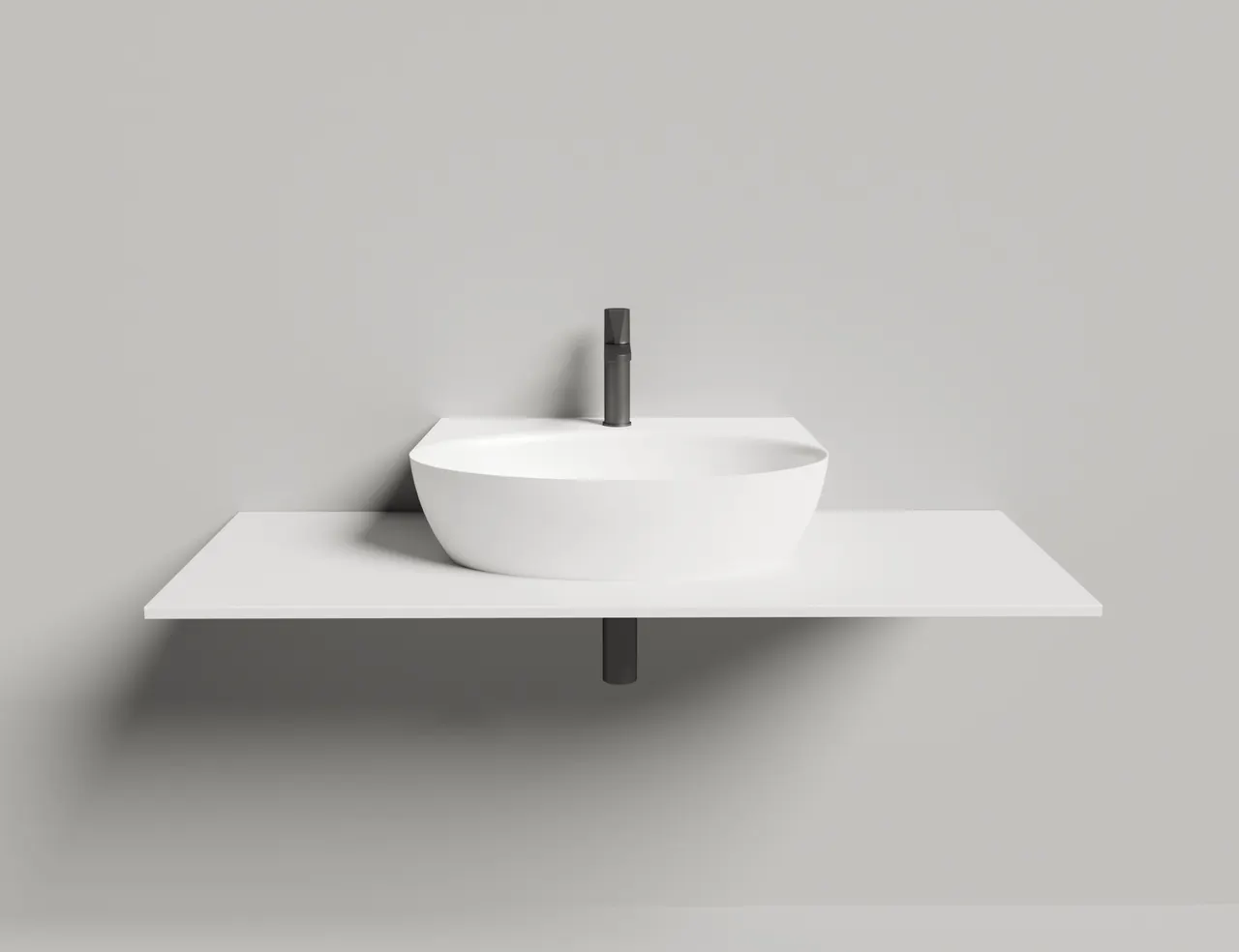 Раковина накладная ALDA WALL 02
покраска по RAL полностью 140312GF — фото 2, Раковины