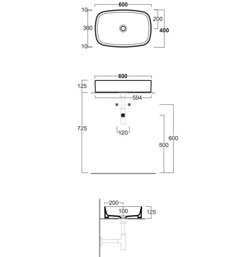 Товар: Раковина SIMAS FOLIO накладная без отверстий цвет белый FO04 - фото 2 Раковина SIMAS FOLIO накладная без отверстий цвет белый FO04 — фото 2, Раковины накладные