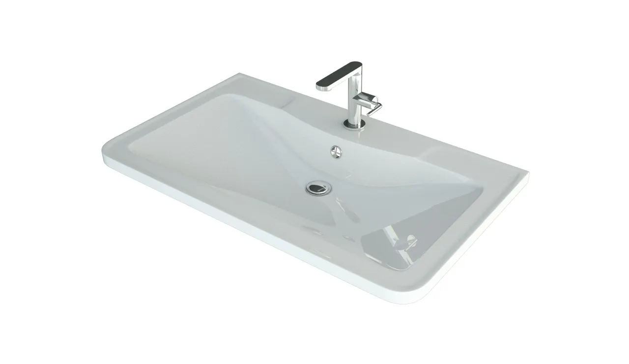 Раковина мебельная и на столешницу Adel 60 4627173210225 — фото 3, Раковины накладные