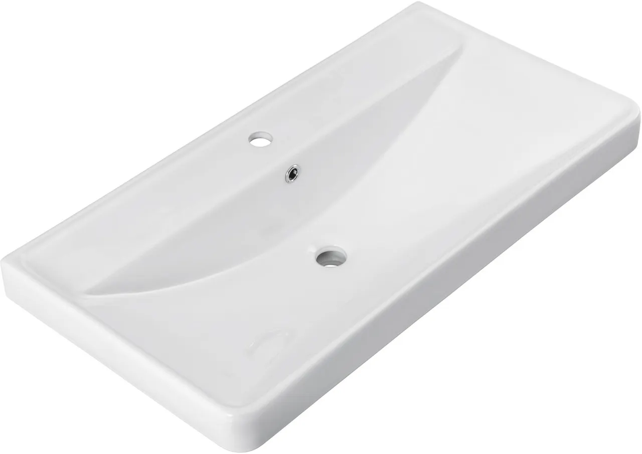 Товар: Раковина Aquanet Ирис 90 белая 00323883 - фото 3 Раковина Aquanet Ирис 90 белая 00323883 — фото 3, Раковины