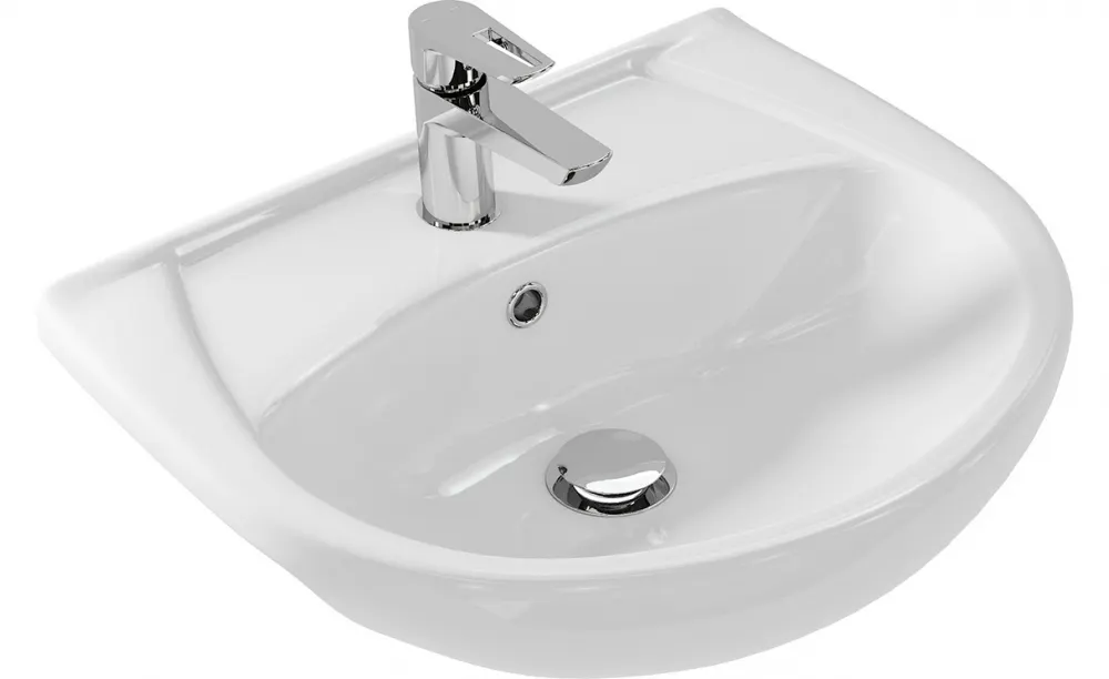 Товар: Раковина ERICA 55 (Cersanit), белая, VIANT S-UM-ERI55/1-w VIANT - фото 1 Раковина ERICA 55 (Cersanit), белая, VIANT S-UM-ERI55/1-w VIANT — фото 1, Раковины встраиваемые сверху
