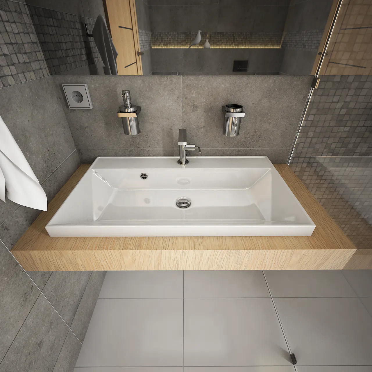 Раковина мебельная и на столешницу Classica 60 4627173210164 — фото 5, Раковины накладные