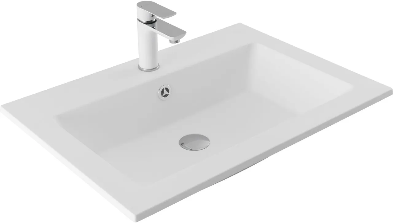 Раковина Aquanet Электра 70 белый матовый 00326510 — фото 3, Раковины