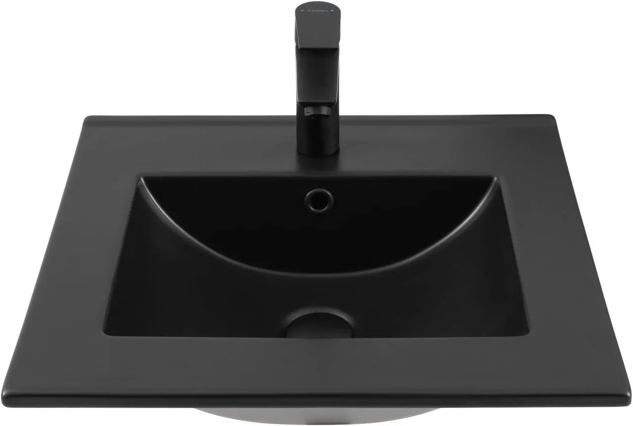 Раковина Aquanet Flat 50 черная матовая 00329252 — фото 3, Раковины