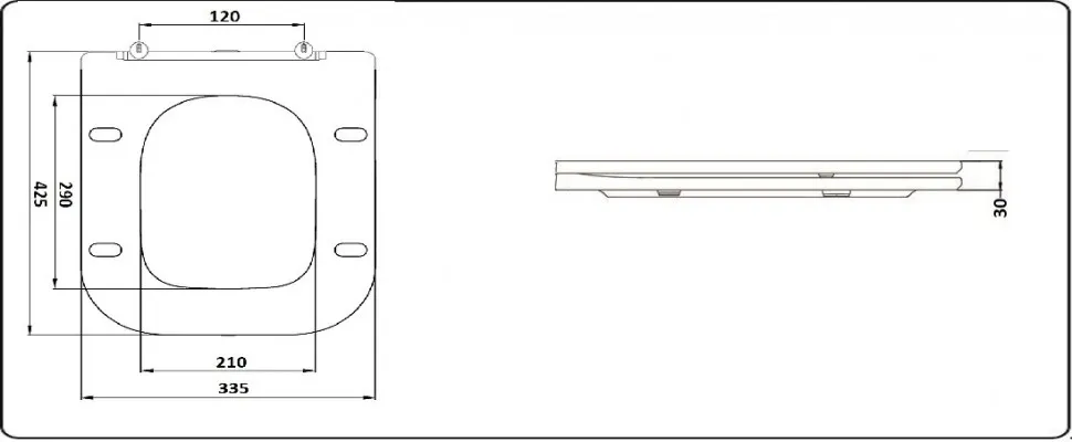 Унитаз напольный CeramaLux 1222A 1222-1A — фото 4, Напольные унитазы