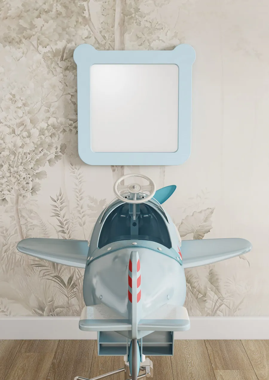 Товар: Зеркало КАСПЕР МИШКА, квадратное, голубой матовый 1A283402CR0E0 - фото 5 Зеркало КАСПЕР МИШКА, квадратное, голубой матовый 1A283402CR0E0 — фото 5, Зеркала в ванную комнату