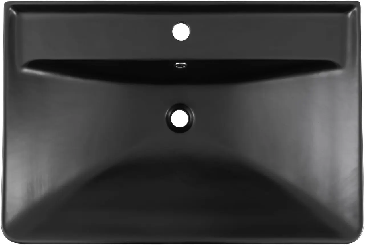 Раковина Aquanet Ирис 70 черная матовая 00329248 — фото 3, Раковины