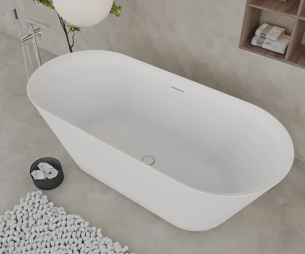 Товар: Ванна AQUAme акриловая отдельностоящая AQM3501MW - фото 5 Ванна AQUAme акриловая отдельностоящая AQM3501MW — фото 5, Акриловые ванны