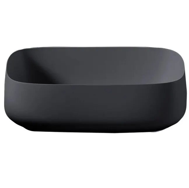 Раковина Artceram Cognac Quadro накладная без отверстий цвет Blue denim COL009 37 00 — фото 2, Раковины накладные