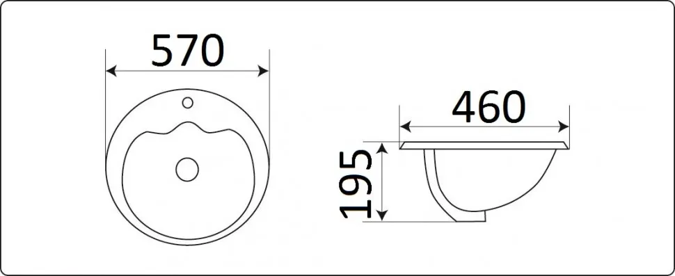 Умывальник CeramaLux 316 — фото 1, Раковины