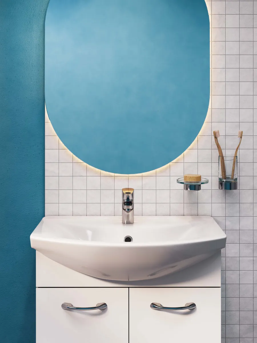 Умывальник мебельный "Грация" 60 см. с отв., 1 сорт SANTERI 131203S0011B0 — фото 6, Раковины