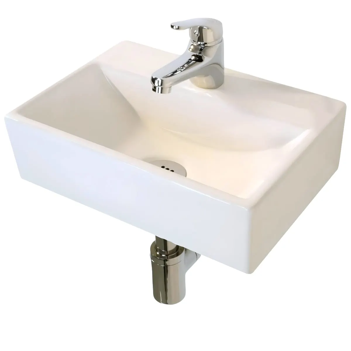 Раковина маленькая GS, 36,5x25x10,5 cm, белая керамика 32576 — фото 12, Раковины