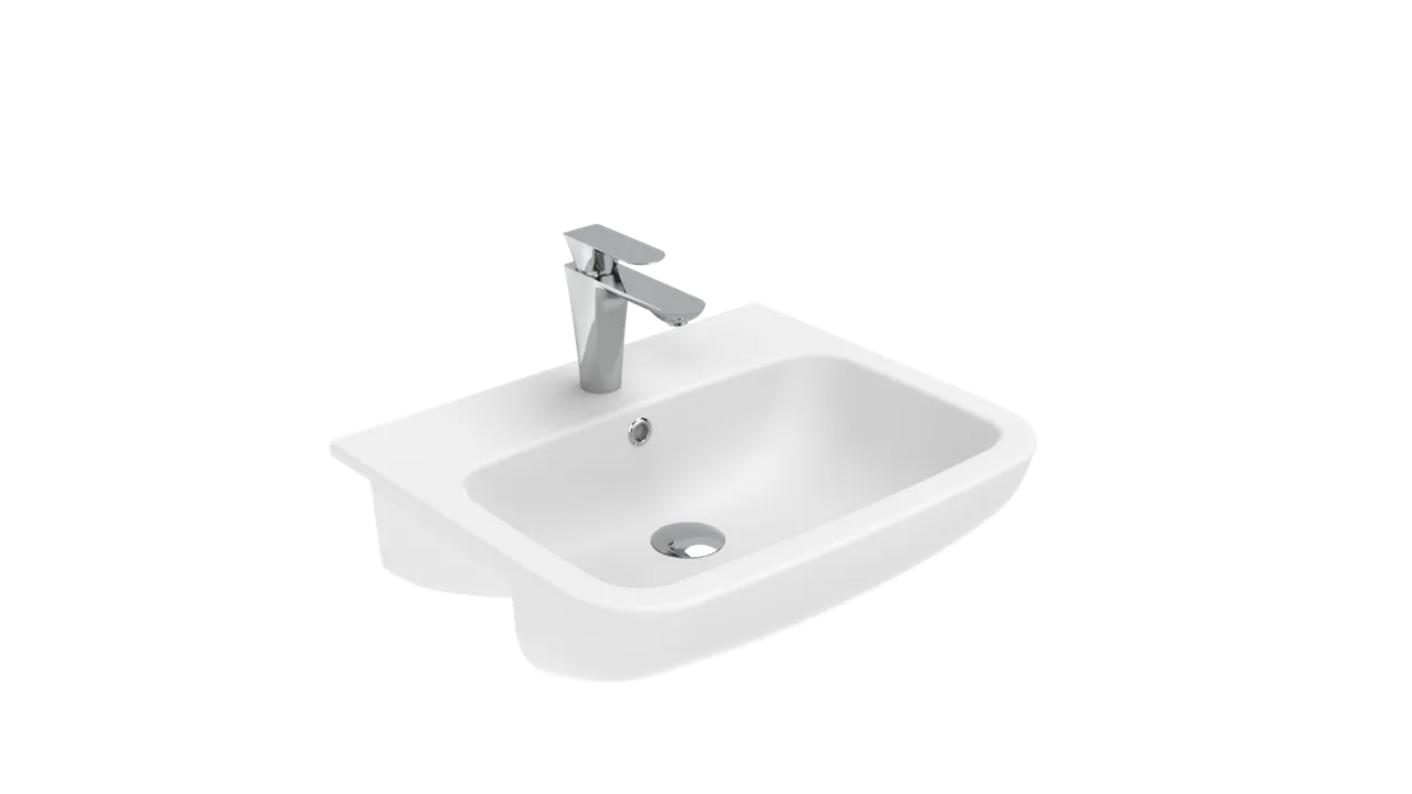 CREAVIT Ness Раковина 55 см NS055-00CB00E-0000 — фото 1, Раковины подвесные