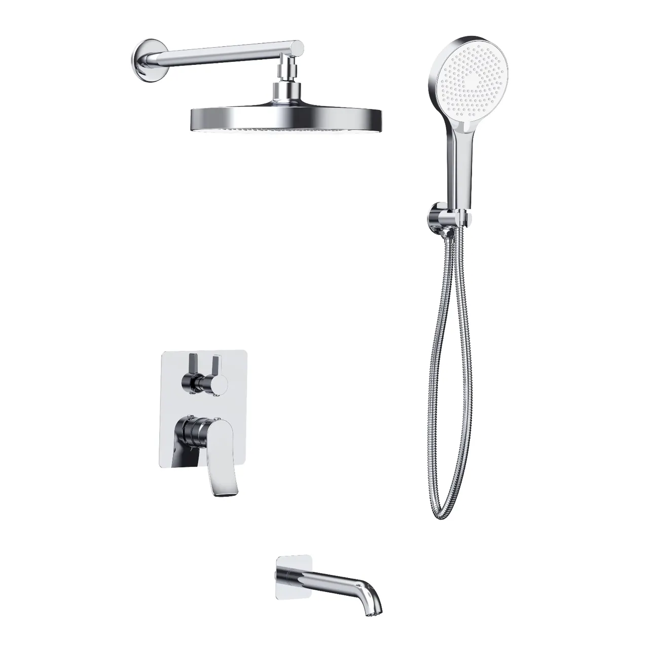 Товар: Душевая система встраиваемая Haiba HB80553, хром - фото 1 Душевая система встраиваемая Haiba HB80553, хром — фото 1, Душевые системы