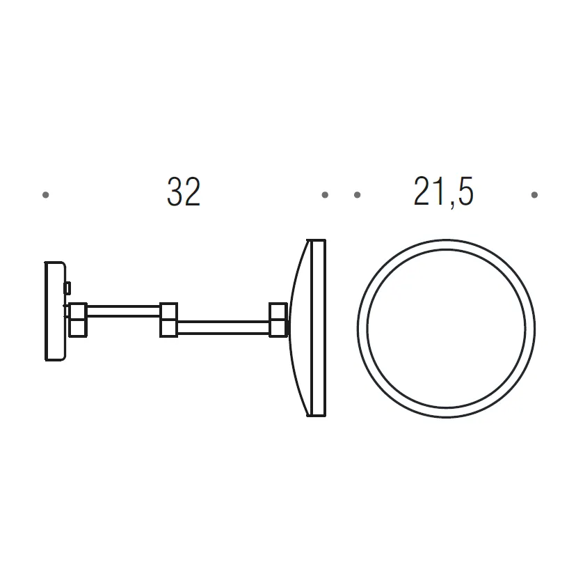 Товар: Косметическое зеркало COLOMBO DESIGN SPECCHI INGRANDITORI B9954.NE настенное с подсветкой увеличение 3 раза питание от сети цвет черный матовый - фото 2 Косметическое зеркало COLOMBO DESIGN SPECCHI INGRANDITORI B9954.NE настенное с подсветкой увеличение 3 раза питание от сети цвет черный матовый — фото 2, Зеркала в ванную комнату