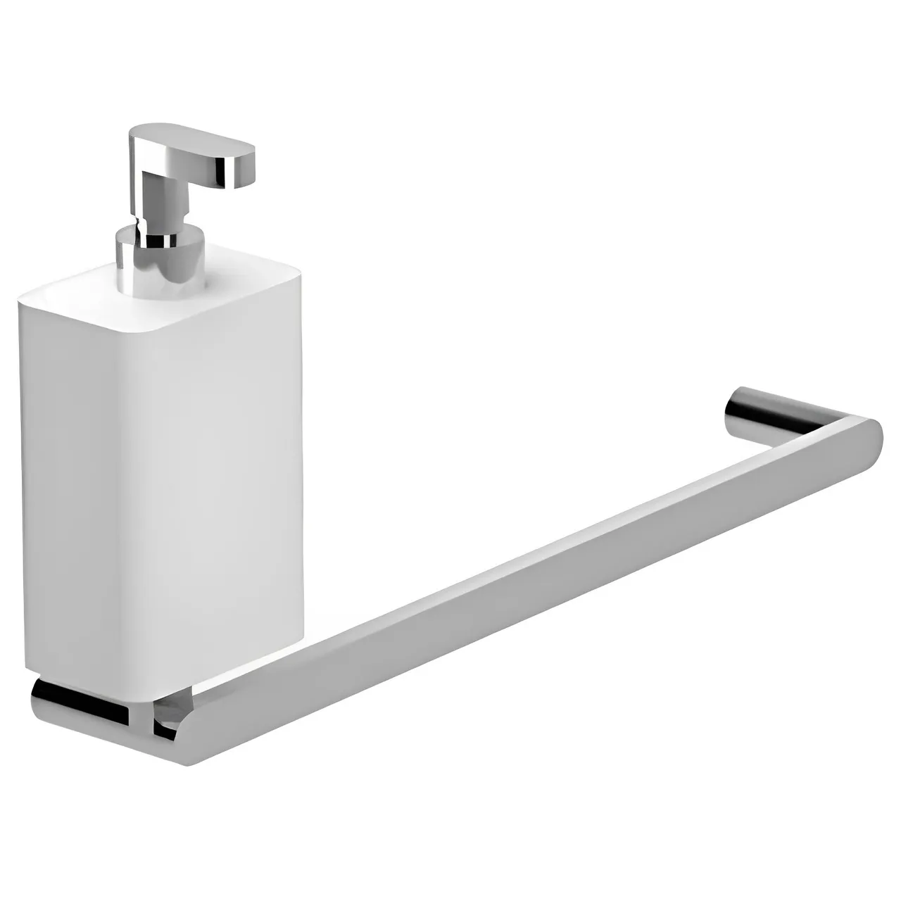 Полотенцедержатель с дозатором жидкого мыла Webert Living LV501501015, хром — фото 1, Дозаторы