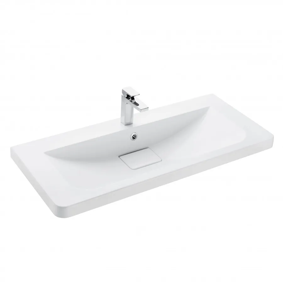 Товар: Раковина ШЕРИЛЛ 105, белая 1A71323KSH010 - фото 1 Раковина ШЕРИЛЛ 105, белая 1A71323KSH010 — фото 1, Раковины