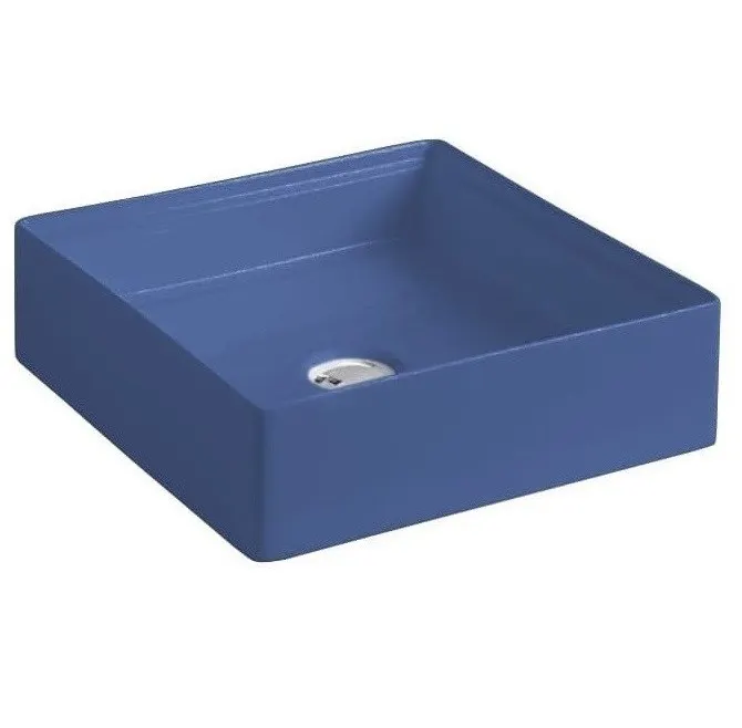 Раковина Artceram Scalino накладная без отверстий цвет Blue sapphire SCL001 16 00 — фото 3, Раковины накладные