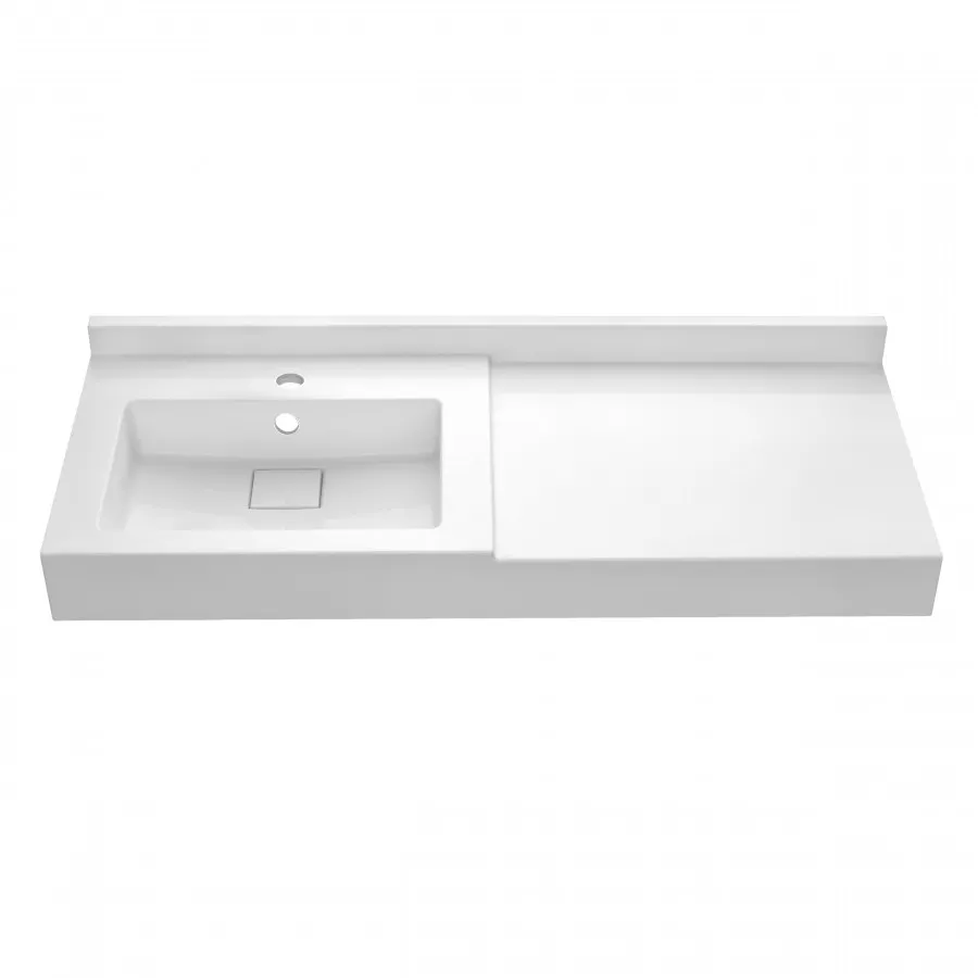 Раковина САКУРА 120, 1 чаша с крылом, белая 1A71893KSK010 — фото 2, Раковины