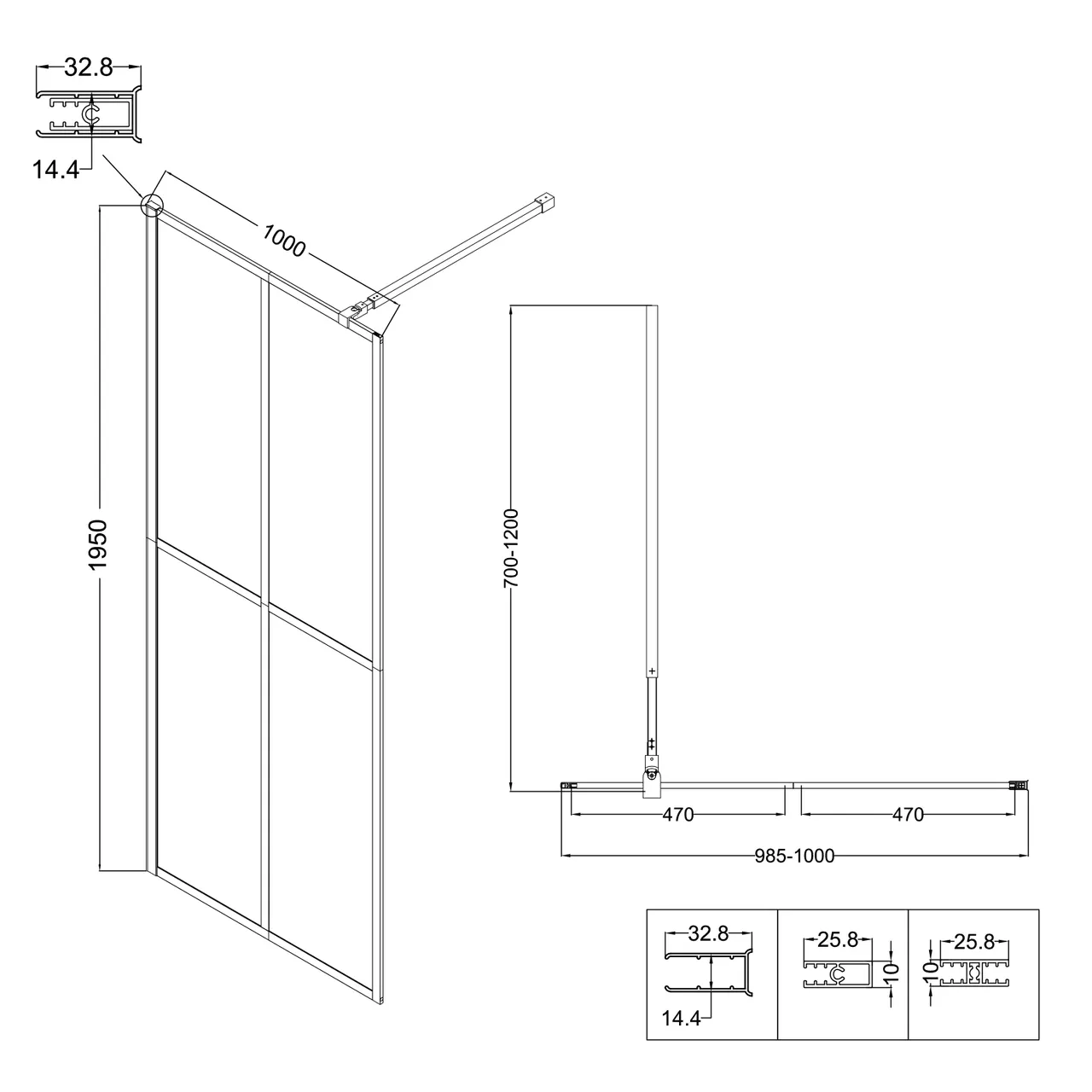 Товар: Душевая перегородка Niagara Nova NG-686-10BLACK (100х195) черный матовый,стекло прозрачное,1 место - фото 11 Душевая перегородка Niagara Nova NG-686-10BLACK (100х195) черный матовый,стекло прозрачное,1 место — фото 11, Душевые перегородки
