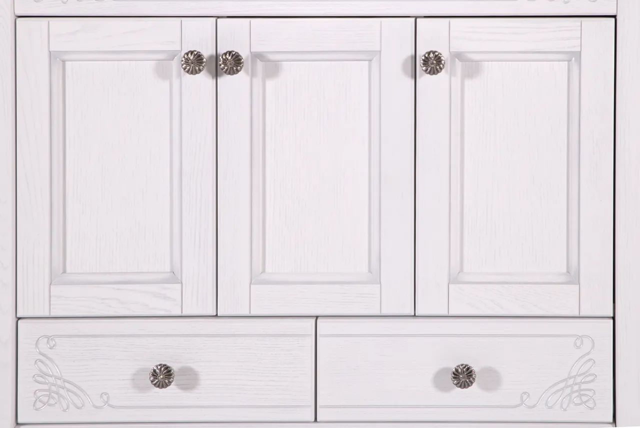 Комплект мебели для ванной Салерно 105 (Белый Патина Серебро) 969701 — фото 9, Готовые комплекты для ванной комнаты