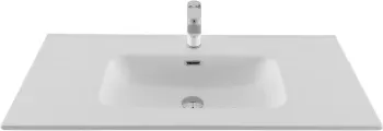 Раковина Aquanet Flat 100 белая матовая 00330426 — фото 6, Раковины