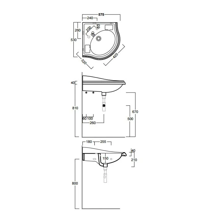 Товар: Раковина SIMAS ARCADE угловая подвесная на консоль с одним отверстием со спинкой цвет белый AR884 - фото 2 Раковина SIMAS ARCADE угловая подвесная на консоль с одним отверстием со спинкой цвет белый AR884 — фото 2, Раковины подвесные