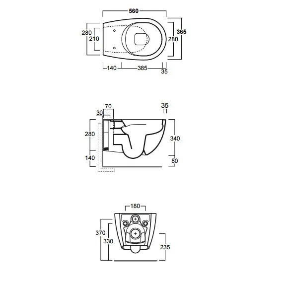 Унитаз SIMAS VIGNONI подвесной безободковый цвет черный матовый VI18/F85.NM — фото 3, Подвесные унитазы
