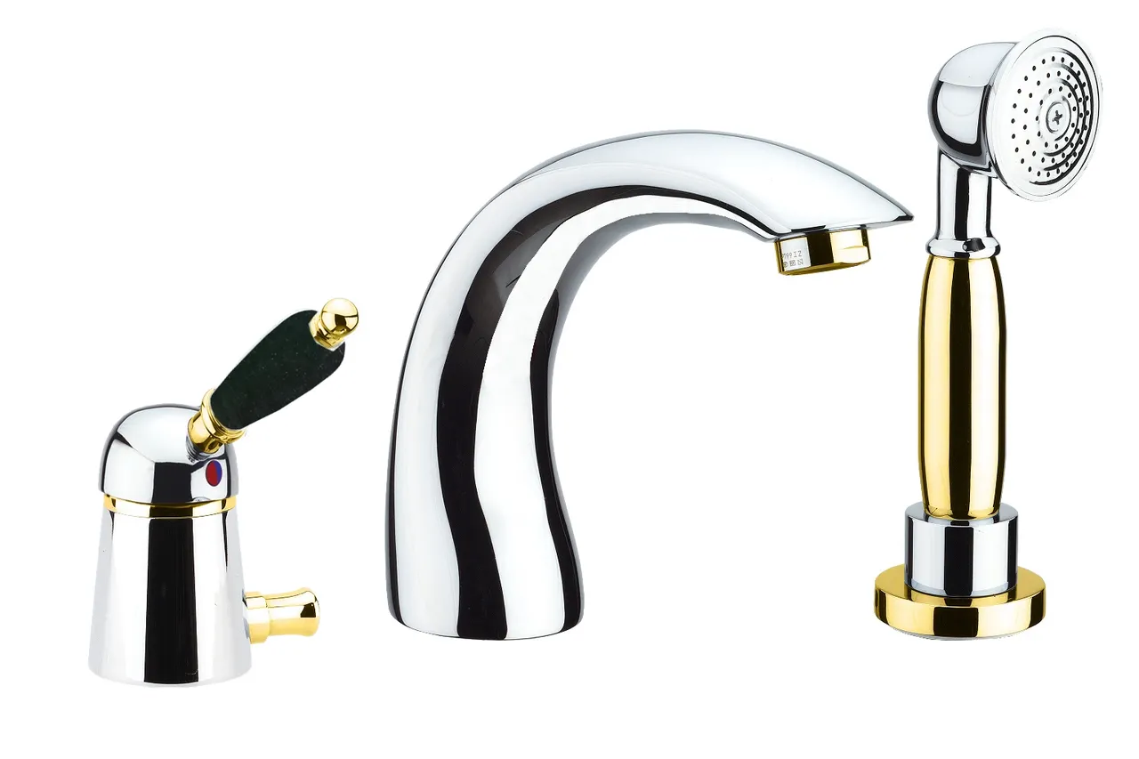 Товар: Смеситель на борт ванны Fiore IMPERIAL BLACK 89CO5105, хром/золото - фото 1 Смеситель на борт ванны Fiore IMPERIAL BLACK 89CO5105, хром/золото — фото 1, Смесители на борт ванны