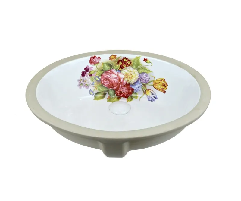 Товар: Раковина Bronze de Luxe Alsace 1707, белый - фото 1 Раковина Bronze de Luxe Alsace 1707, белый — фото 1, Раковины встраиваемые снизу