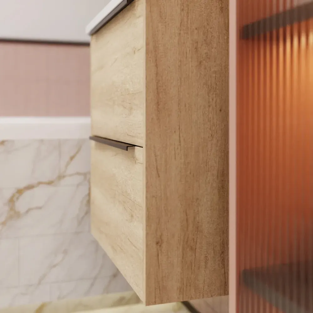 Товар: Тумба под раковину подвесная La Fenice Tesoro FNC-01-TES-DNN-60-2, натуральный - фото 5 Тумба под раковину подвесная La Fenice Tesoro FNC-01-TES-DNN-60-2, натуральный — фото 5, Тумбы под раковину