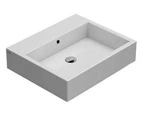 Товар: Раковина GLOBO STONE подвесная или накладная с тремя намеченными отверстиями цвет белый SCQ61BI - фото 1 Раковина GLOBO STONE подвесная или накладная с тремя намеченными отверстиями цвет белый SCQ61BI — фото 1, Раковины