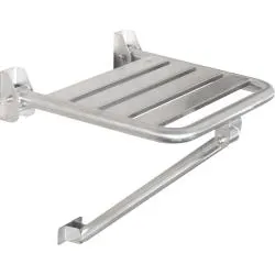 Товар: Сиденье для душа с дополнительной трубкой опоры из нержавеющей стали матовой, шт 15046.S - фото 1 Сиденье для душа с дополнительной трубкой опоры из нержавеющей стали матовой, шт 15046.S — фото 1, Сиденья