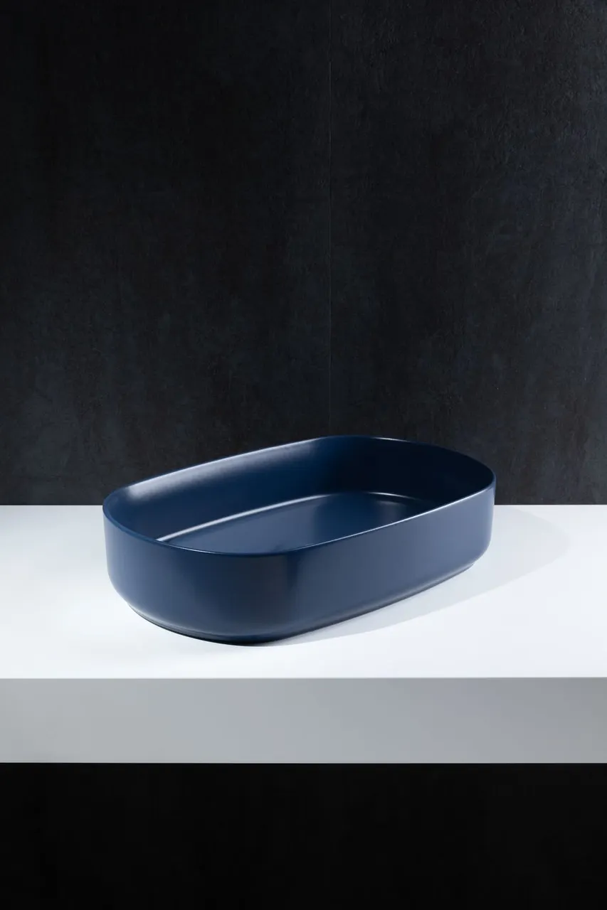 Раковина накладная Allen Brau Fantasy 55 4.11022.ID индиго — фото 4, Раковины накладные