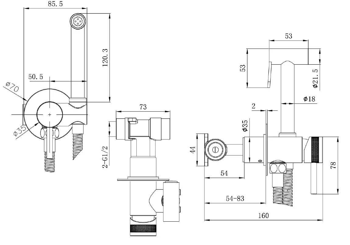 Унитаз с инсталляцией Aquanet Cetus, с гигиеническим душем 332171+306274+306276+296357 — фото 16, Комплекты унитаз + инсталляция