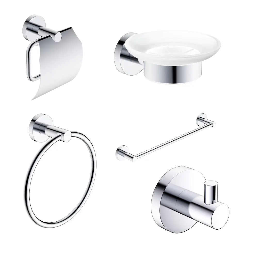 Товар: AQM7221CR Trento Набор аксессуаров 5 в 1, хром - фото 1 AQM7221CR Trento Набор аксессуаров 5 в 1, хром — фото 1, Наборы аксессуаров для ванной комнаты