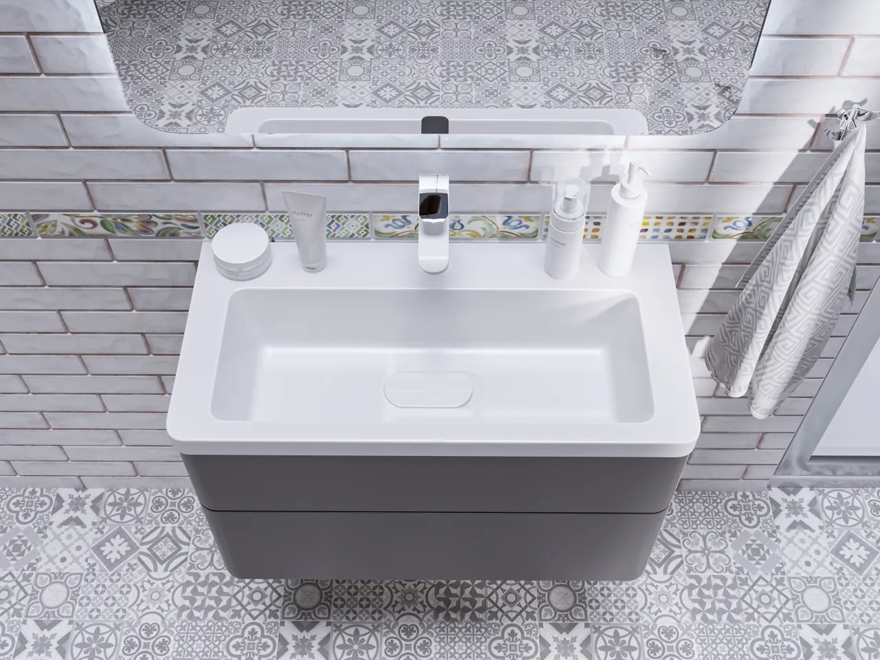 Раковина мебельная и на столешницу Modul Slim 70 4627173210911 — фото 7, Раковины накладные