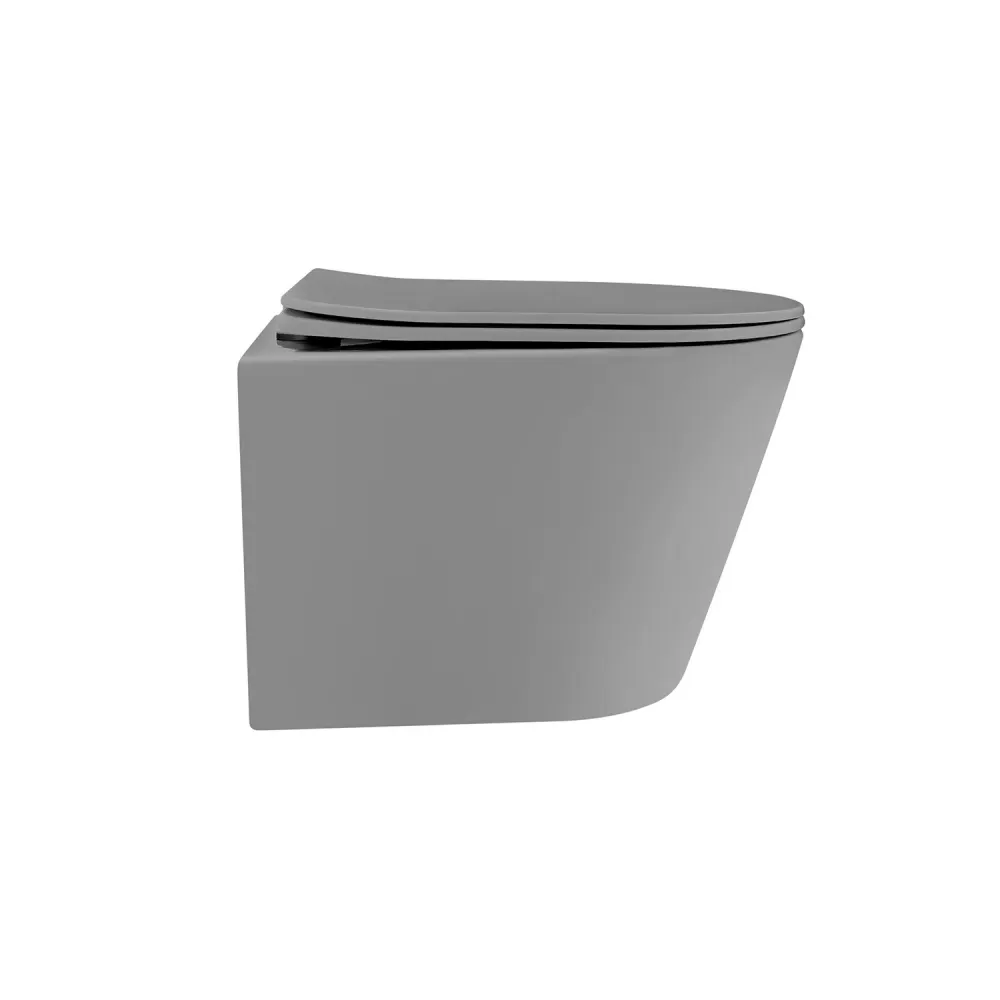 Товар: Унитаз ABBER Bequem AC1102TMG подвесной серый матовый, безободковый, смыв торнадо - фото 11 Унитаз ABBER Bequem AC1102TMG подвесной серый матовый, безободковый, смыв торнадо — фото 11, Подвесные унитазы