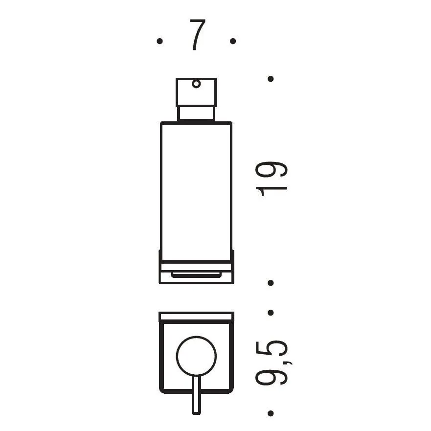 Дозатор COLOMBO DESIGN LOOK B9316.HPS1 настенный цвет нержавеющая сталь — фото 2, Дозаторы