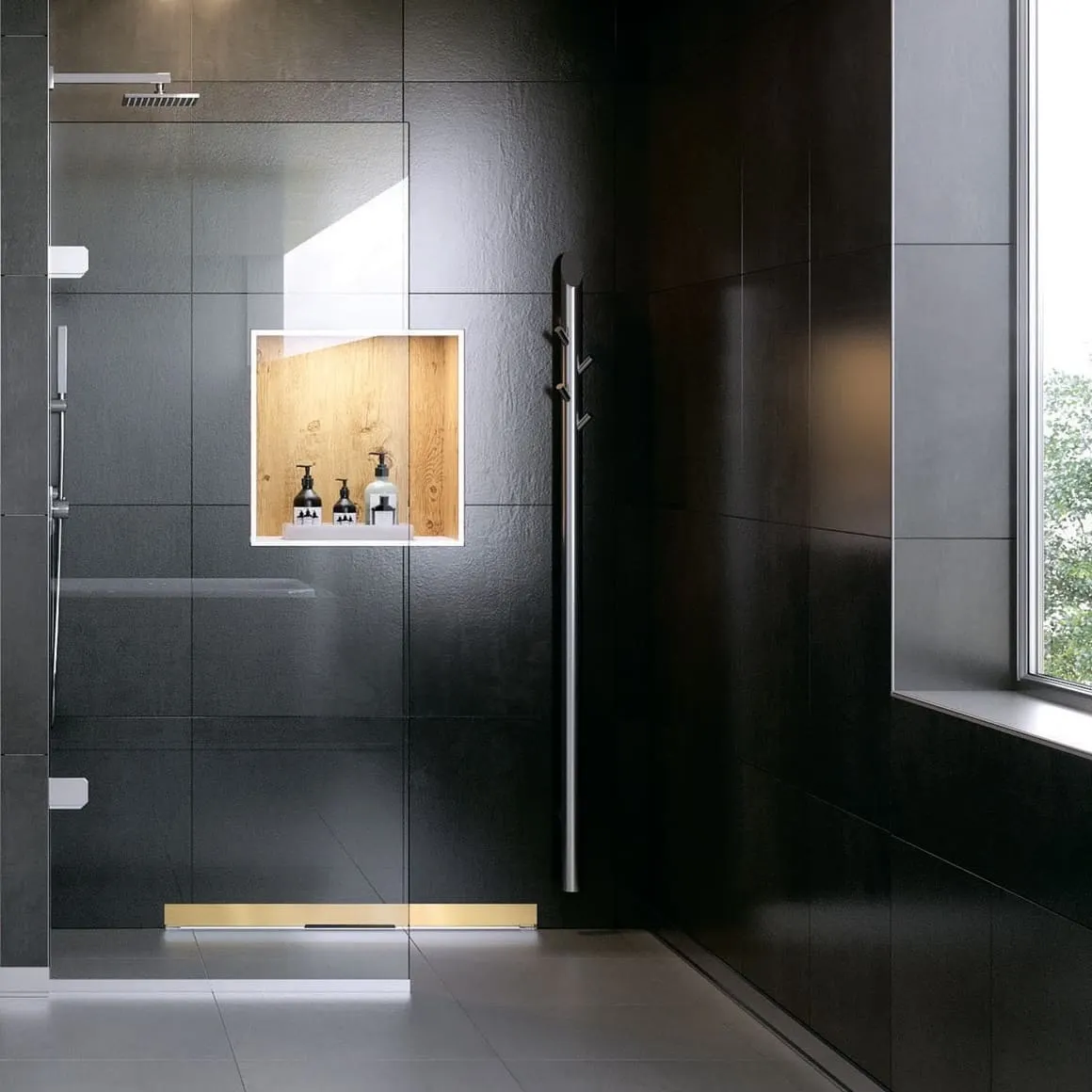 Товар: Желоб BERGES водосток WALL 600 пристенный, золото глянец, S-сифон D50 H60 боковой 092156 - фото 7 Желоб BERGES водосток WALL 600 пристенный, золото глянец, S-сифон D50 H60 боковой 092156 — фото 7, Душевые лотки