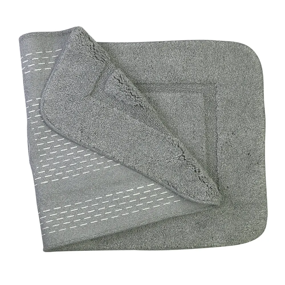 Товар: Коврик д/ванной комнаты 60х120 см., вышивка логотип MIGLIORE, серый, окантовка серебро 31913 - фото 4 Коврик д/ванной комнаты 60х120 см., вышивка логотип MIGLIORE, серый, окантовка серебро 31913 — фото 4, Коврики для ванной комнаты