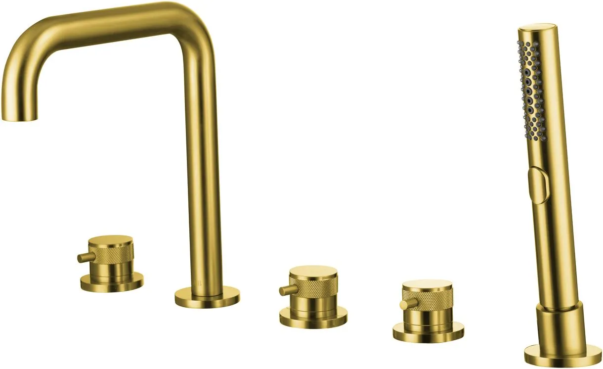 Товар: Смеситель на борт ванны Allen Brau Priority 5.31007-GB (с внутренней частью) золото браш - фото 1 Смеситель на борт ванны Allen Brau Priority 5.31007-GB (с внутренней частью) золото браш — фото 1, Смесители на борт ванны