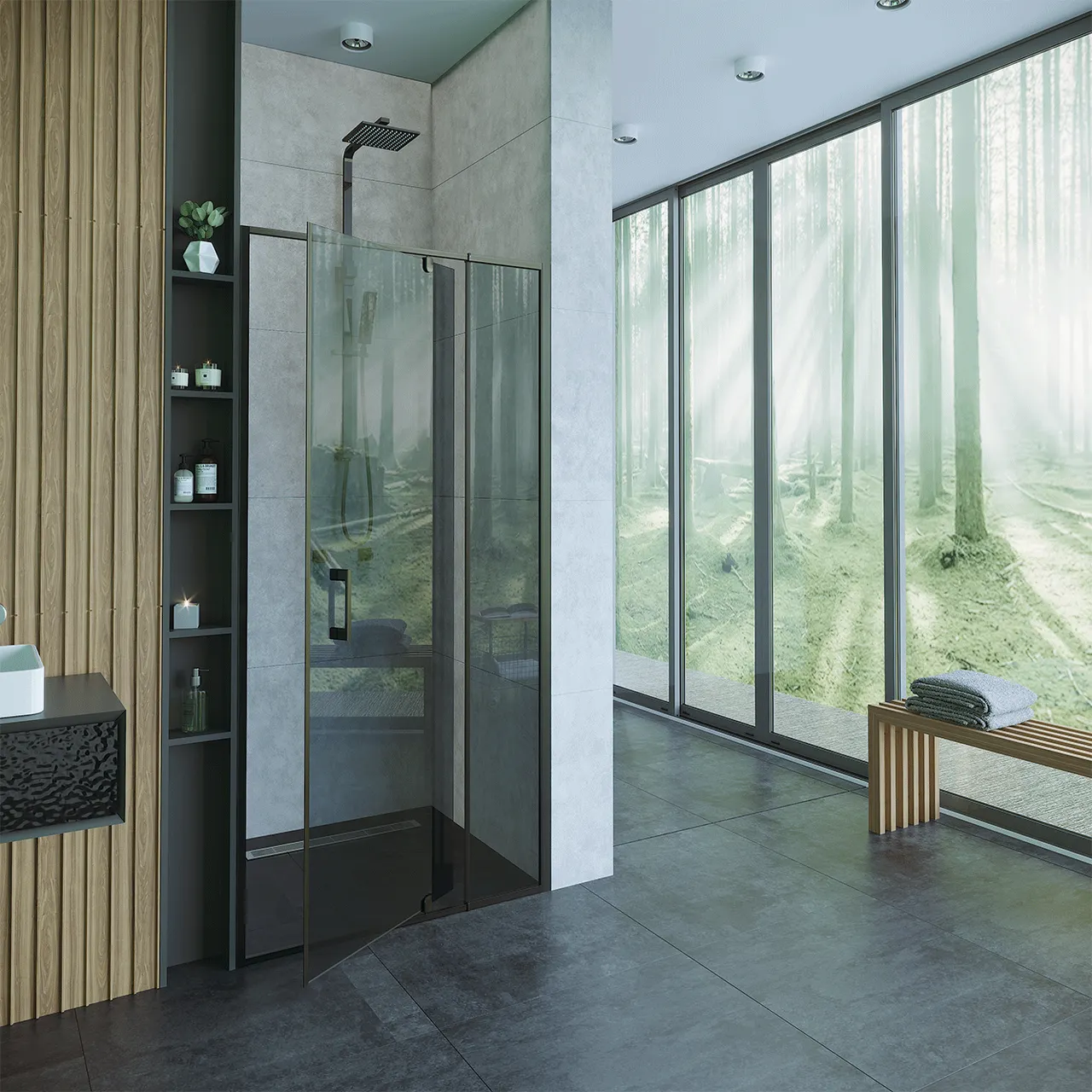 Товар: Душевая дверь ALEX BAITLER 7 серия АВ74В90 тонированное стекло AB74B90 - фото 1 Душевая дверь ALEX BAITLER 7 серия АВ74В90 тонированное стекло AB74B90 — фото 1, Душевые перегородки