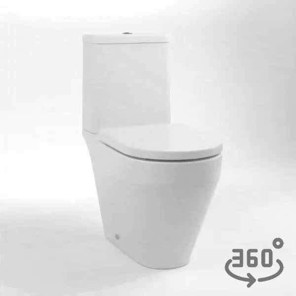 Товар: Унитаз-компакт КЕРАМИН БАРИ Slim ЖСМЛ Soft Close безободковый двухрежимный, сиденье дюропласт с микролифтом CDB00029257 (4810531150305) - фото 1 Унитаз-компакт КЕРАМИН БАРИ Slim ЖСМЛ Soft Close безободковый двухрежимный, сиденье дюропласт с микролифтом CDB00029257 (4810531150305) — фото 1, Напольные унитазы