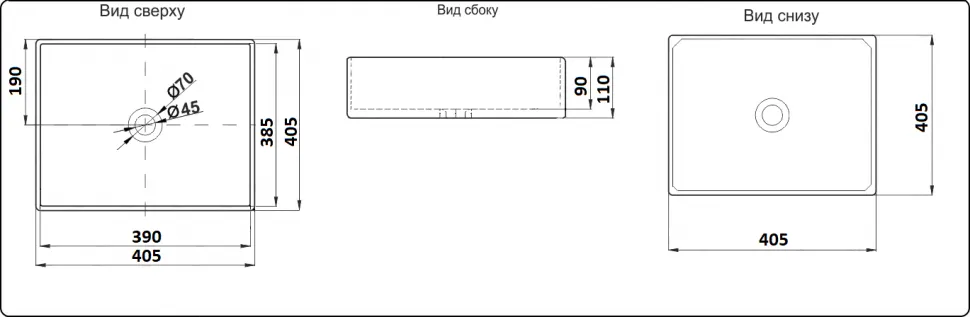 Товар: Умывальник CeramaLux 1305-1MB - фото 1 Умывальник CeramaLux 1305-1MB — фото 1, Раковины