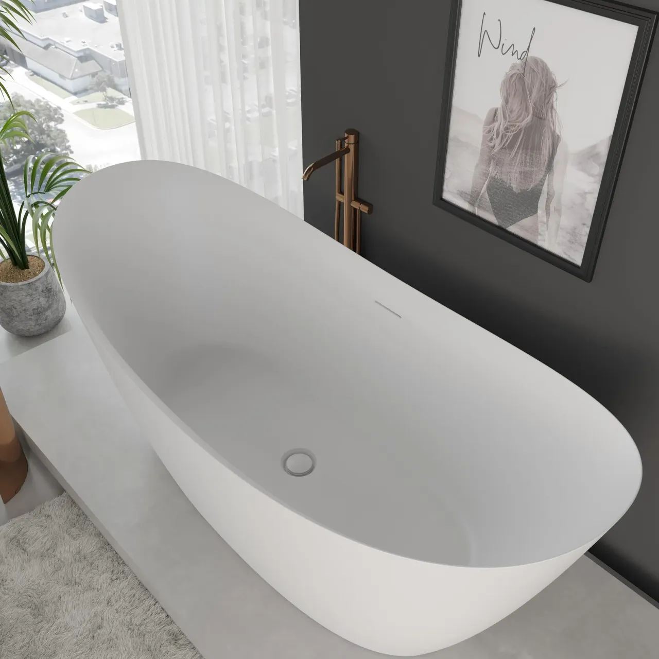 Товар: Ванна AQUAme акриловая отдельностоящая AQM3504MW - фото 6 Ванна AQUAme акриловая отдельностоящая AQM3504MW — фото 6, Акриловые ванны