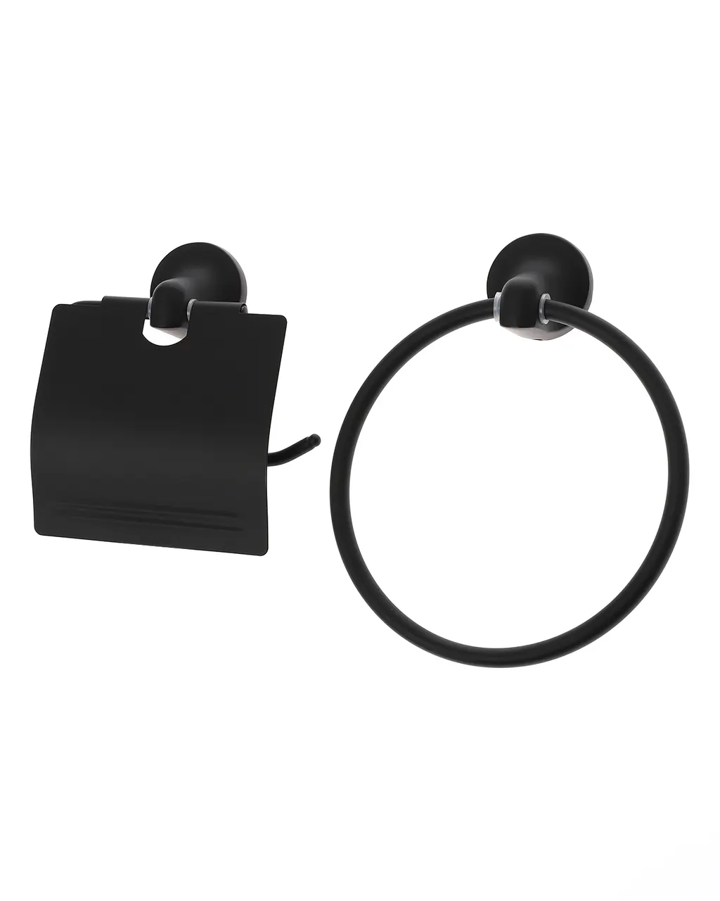 Orange Y01-888b Набор аксессуаров для ванной комнаты (6 предметов). Цвет чёрный — фото 1, Наборы аксессуаров для ванной комнаты