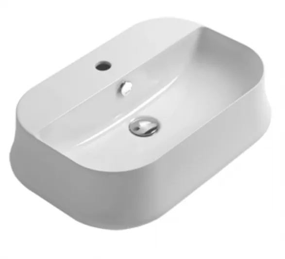 Товар: Раковина SIMAS SHARP накладная с одним отверстием цвет белый SH09 - фото 1 Раковина SIMAS SHARP накладная с одним отверстием цвет белый SH09 — фото 1, Раковины накладные